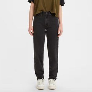 Levi's Black 512 Slim Fit Tapered Leg 80's Mom Jeans Sz 29W x 32L